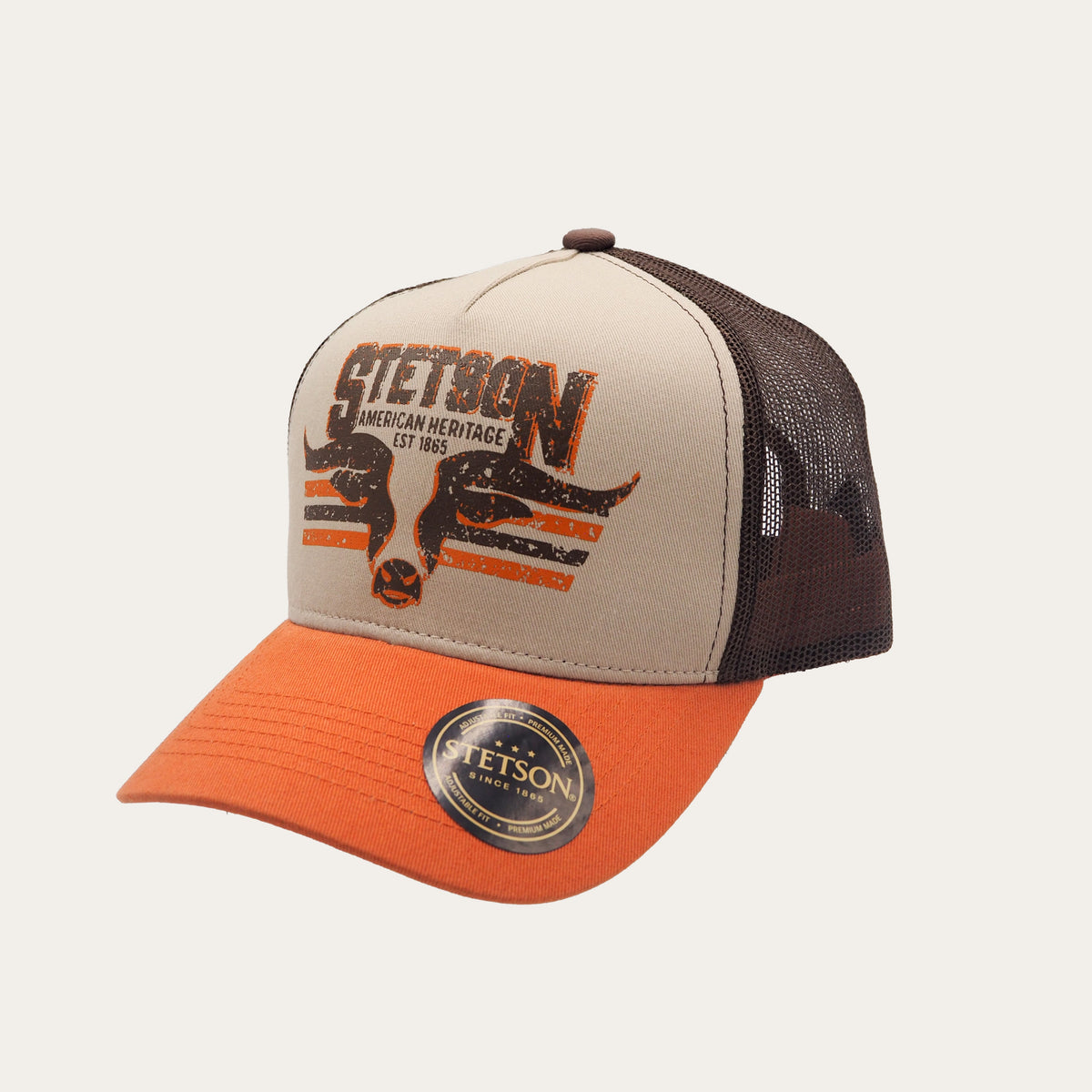 Stetson Trucker Cap – Longhorn Orange