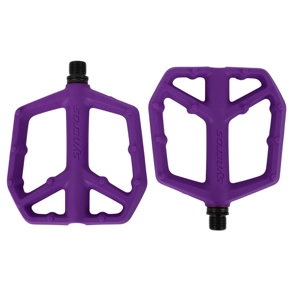 Syncros Squamish III flat pedals, Purple, pair