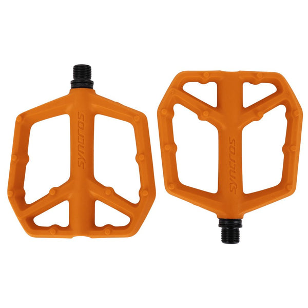 Syncros Squamish III flat pedals, Orange, pair