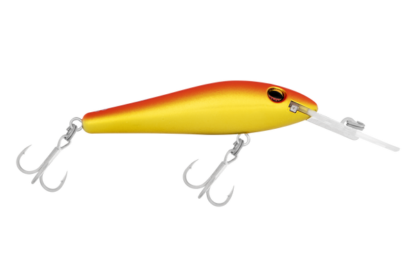 Halco TBarra Lure — 80mm / R11 Chrome Gold Orange Back. Official colour illustration; diving bib may differ from the selected depth.