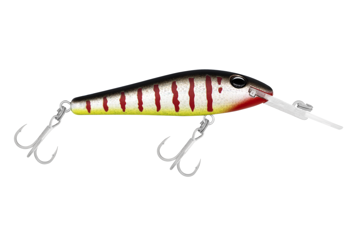 Halco TBarra Lure — 80mm / R4 Red Stripe. Official colour illustration; diving bib may differ from the selected depth.