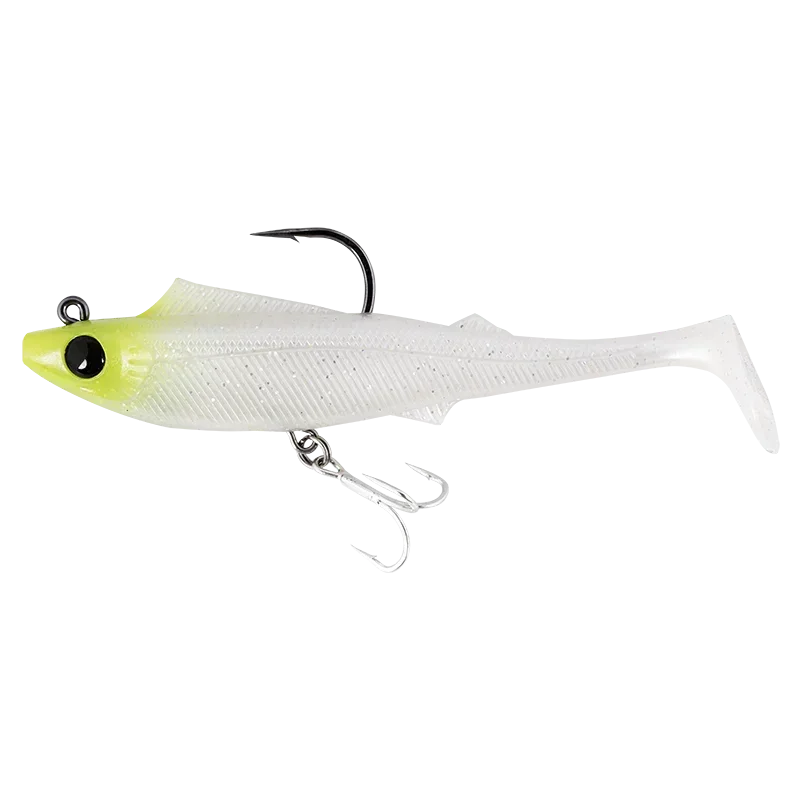 Berkley Shimma Pro-Rig 4.5in, Chart White Silver