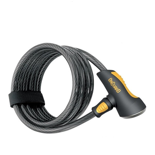 OnGuard Doberman keyed coil cable lock, 185cm x 10mm
