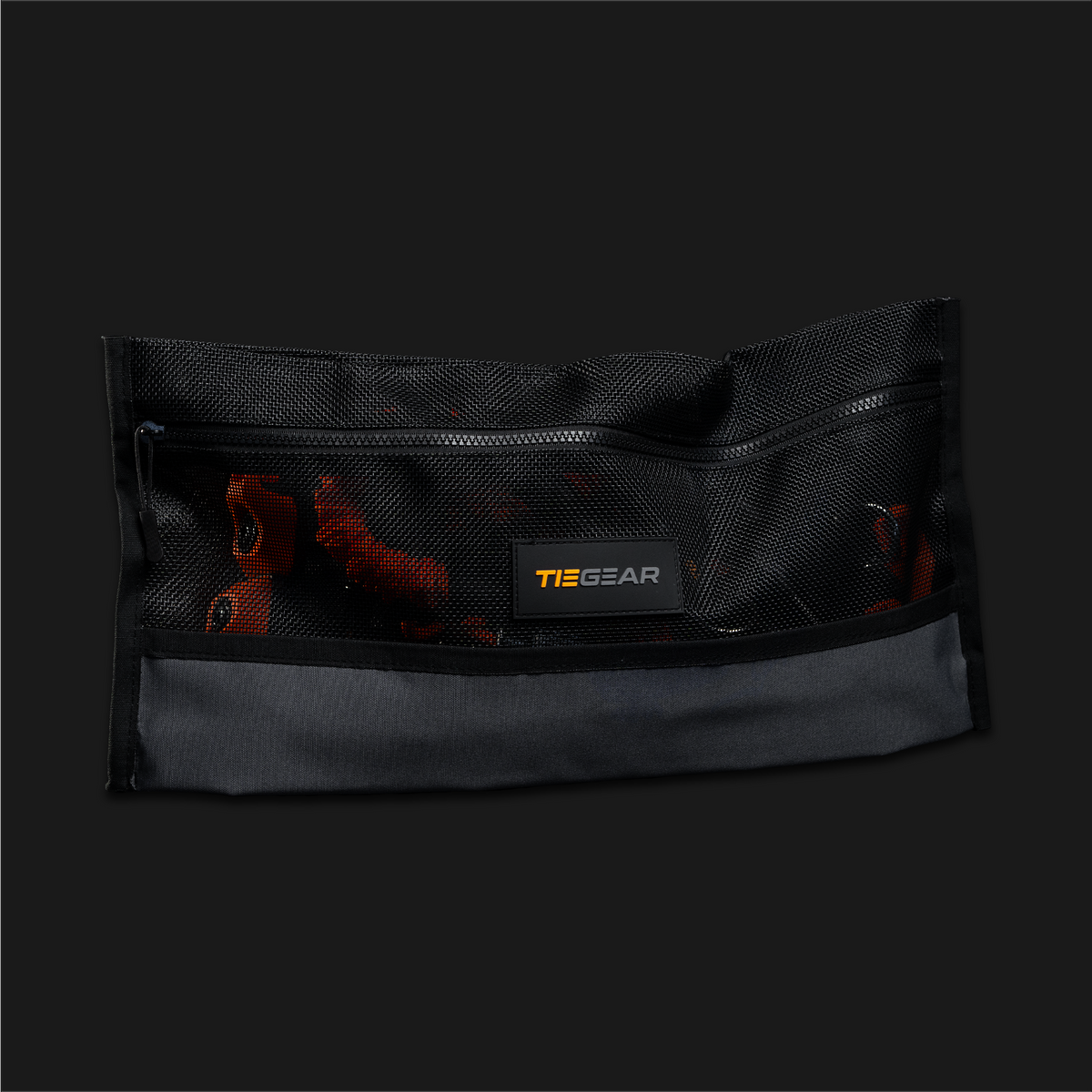 Tiegear Gear Bag, black mesh and canvas