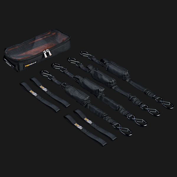 Tiegear Flexstrap Bundle, four straps and accessories
