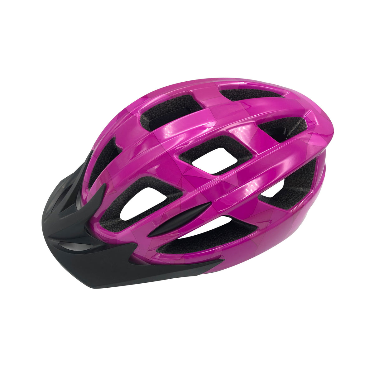 Rosebank Oasis helmet in purple, front three-quarter view