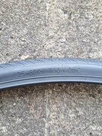 Wanda Firebolt WT29 tyre sidewall marked 25-622 700 x 25C