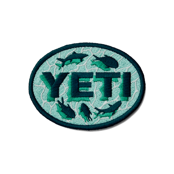 YETI Ripples collector patch with blue water design