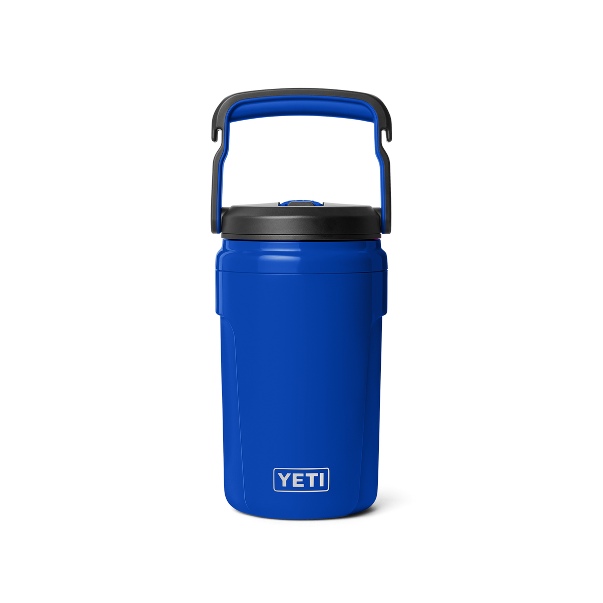 YETI Silo 40 oz (1.1 L) jug with straw cap in Royal Blue, manufacturer front view.