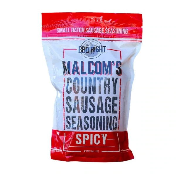 Malcoms Country Sausage Seasoning 16oz SPICY