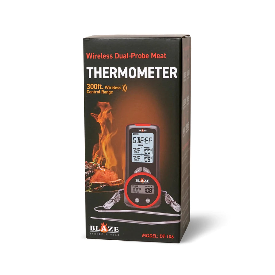 Blaze BBQ Dual Probe Wireless Thermometer Rod & Rifle Tackleworld