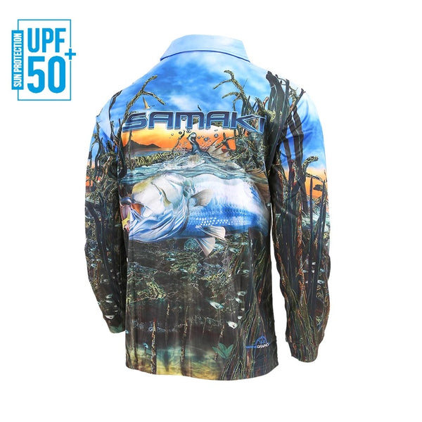 Samaki Saltwater Barra L/S Shirt
