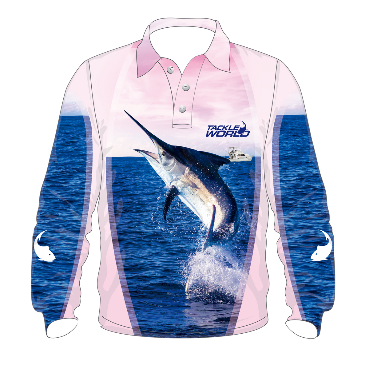 TackleWorld Fishing Shirt Girls Marlin V2 - Main Image
