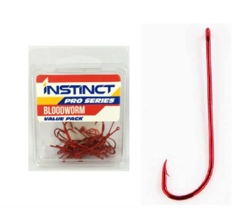 Instinct Pro Hook Bloodworm Red Value