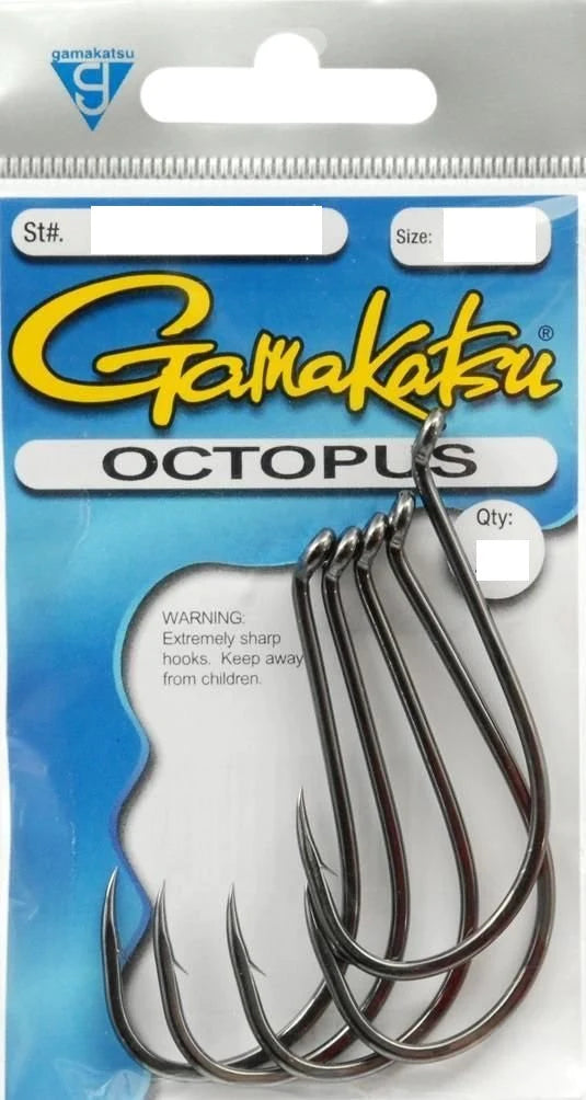 Gamakatsu Octopus Black 6 pk