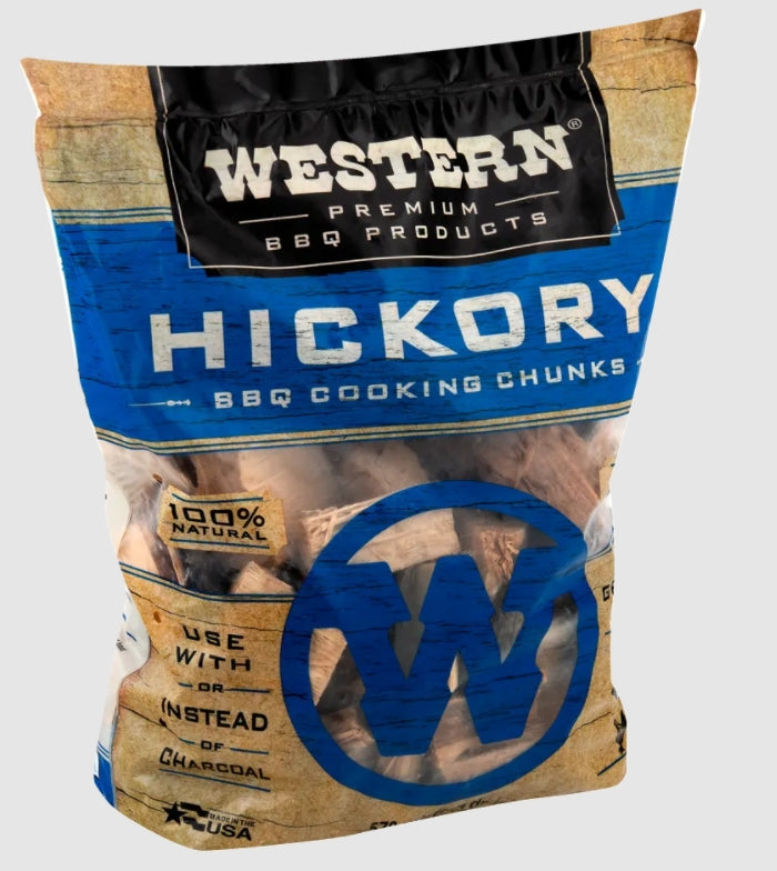 Western BBQ Hickory Wood Chunks 3.1kg