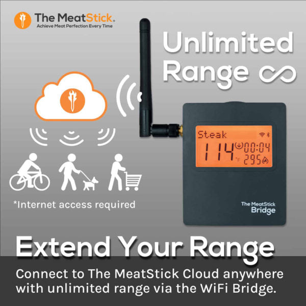 The Meatstick WIFI Bridge Set Unlimited Range